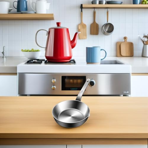 Poêle à œufs petite en acier inoxydable mini poêle compacte - 7