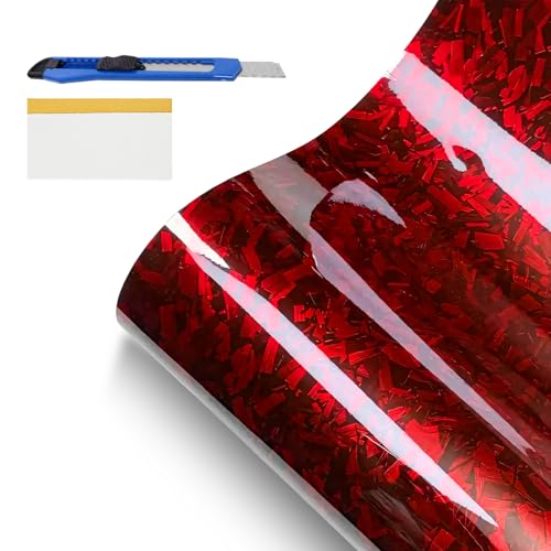 KAUEGOW Red Forged Carbon Fiber Vinyl