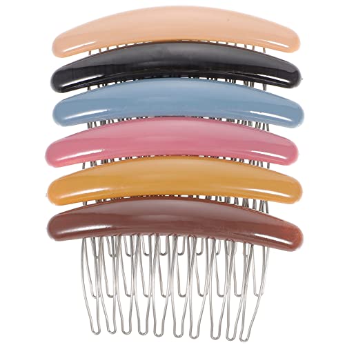 WOFASHPURET 6Pcs Non Slip Decorative Hair Combs for Women and Lightweight Hair Accessories for Curly Fine Hair