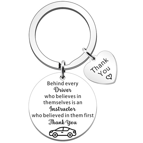SDOFY Fahrlehrer-Geschenke bestandener Fahrtest-Geschenk, Dankesch&ouml;n-Geschenke f&uuml;r Fahrlehrer, Schl&uuml;sselanh&auml;nger f&uuml;r Fahrlehrer, Schl&uuml;sselanh&auml;nger