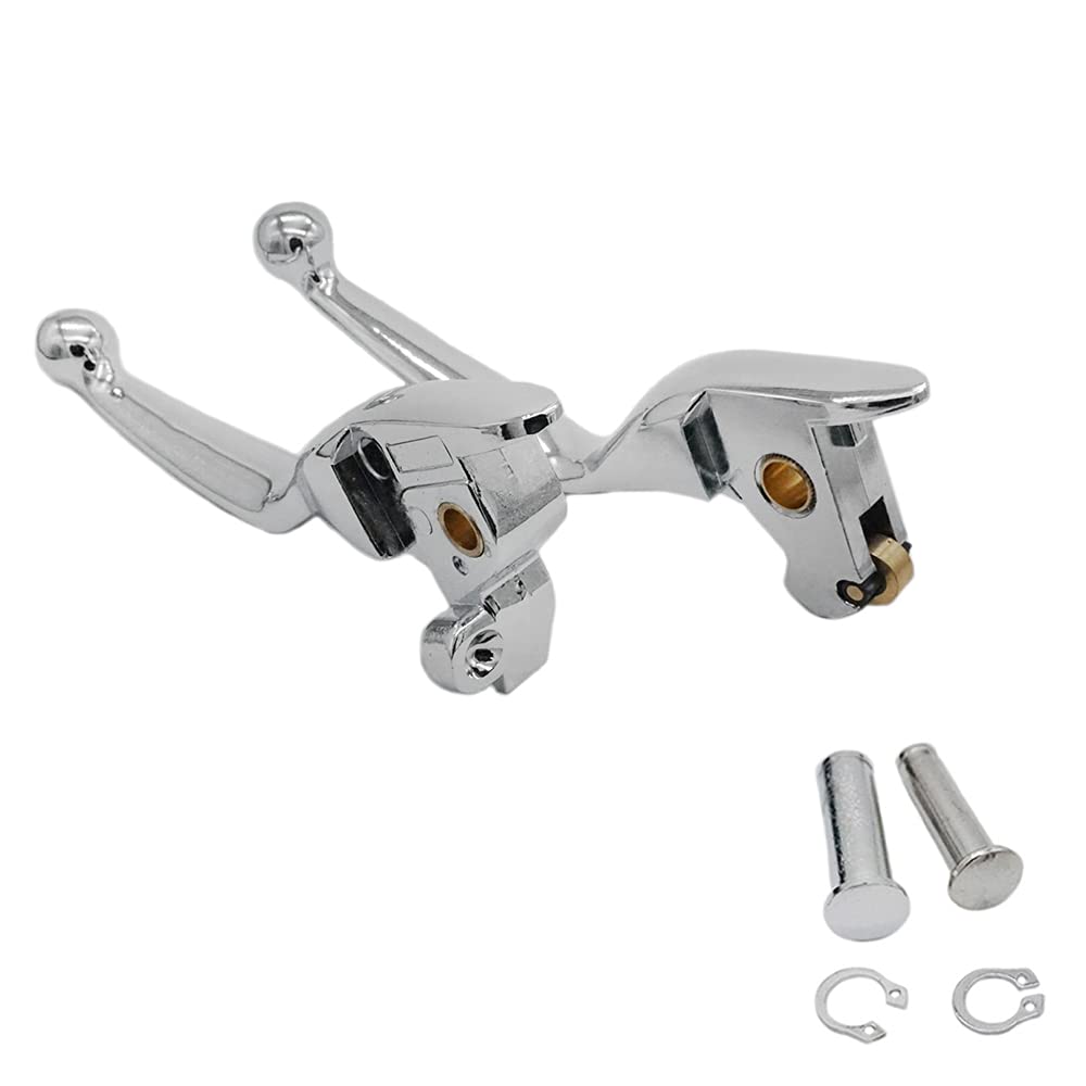 S SYUU Chrome Hebel Bremsgriff Aluminium Bremshebel Kupplungshebel kompatibel mit Harley Davidson Touring Electra Glide Ultra Classic Low FLHTCUL Road Glide FLTRX 2014-2016