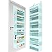 HOMELUX THEORY UPGRADED 1 PC Over the Door Organizer 55x14x6.7, 6 Large Capacity Front & 12 Side Pockets, Over Door Organizer Hanging Storage Organizer, Versatile Baby Closet Organizer - Baby Blue