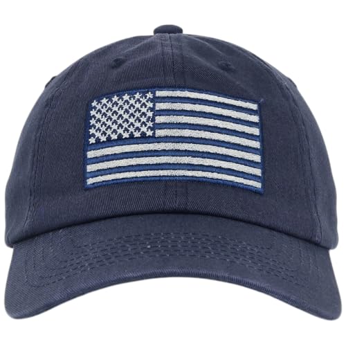 Image of E BY ELIDAN USA Hat, Embroidered American Flag Baseball Cap for Men Women