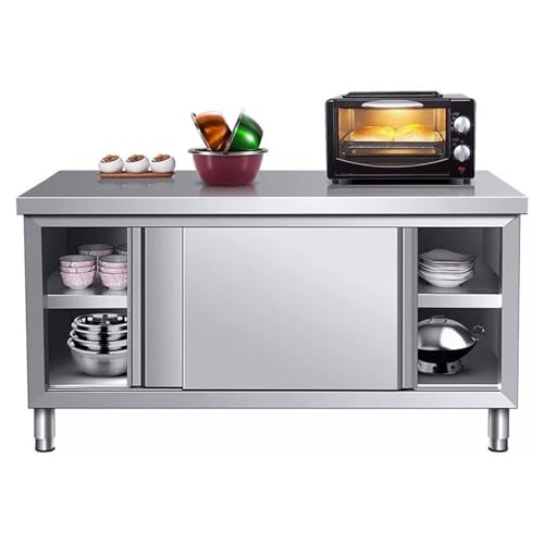 Generisch Generic Edelstahl-Werkbank 100,1 x 40 x 80 cm