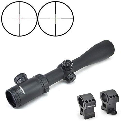 Visionking Rifle Scope 3-9X42 Fl Riflescope 30 Mm Illuminated Red/Green Mil Dot Riflescopes Color Black With Mount Ring #TOP2