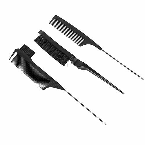 Pincel de Pintura de Dupla Face Ergonômico Profissional ABS Realce Pente de Cauda Seguro Nylon Macio