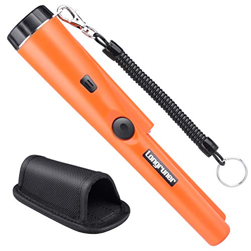 Longruner Metal Detector Pin Pointer Probe Waterproof Handheld Pinpointer with Holster Treasure Hunting