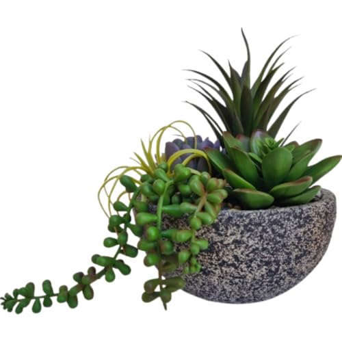 Image of Art Works Chitra Art Works Artificial Plants with Pot | Realistic Faux Greenery, No Maintenance, Durable Plastic | Home & Office Decor, Indoor Use | 18x15cm (Pack of 1)