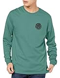  Rip Curl Langarm-T-Shirt mit Neoprenanzug, Blauer Stein, X-Groß