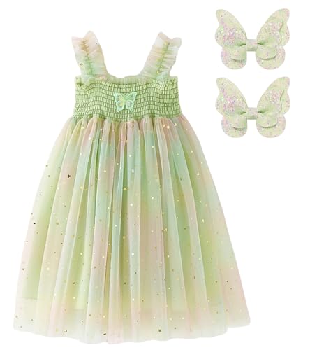 Toddler Baby Girl Tutu Dress,Tulle Skirt,Little Girl Princess Birthday Party Sequin Dresses with Hairclips.