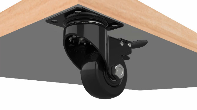 RUOTA CON PERNO GIREVOLE PER CARRELLO SEDIA DIAMETRO 5CM 50 MM NUCLEO - Foto 7