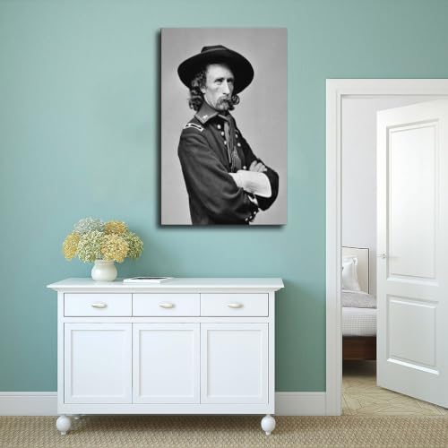 Impression sur toile George Armstrong Custer 1865 finition premium