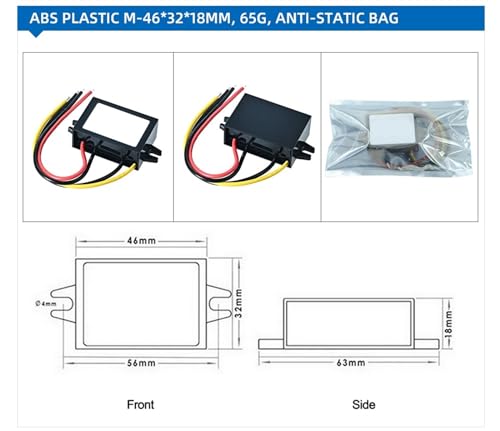 Régulateur de puissance boost 12V à 24V 3A pour batterie automobile - 3