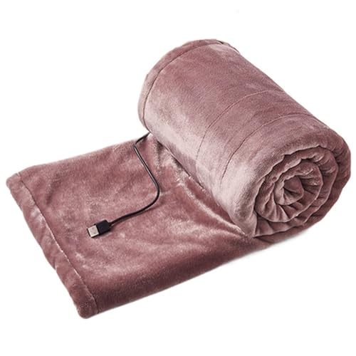 NASSMOSSE USB Heated Blanket, Cordless Heat Blankets Electric with 3 Heating Levels, Portable Heated Throw for Office Home, No Battery Pack Style 3