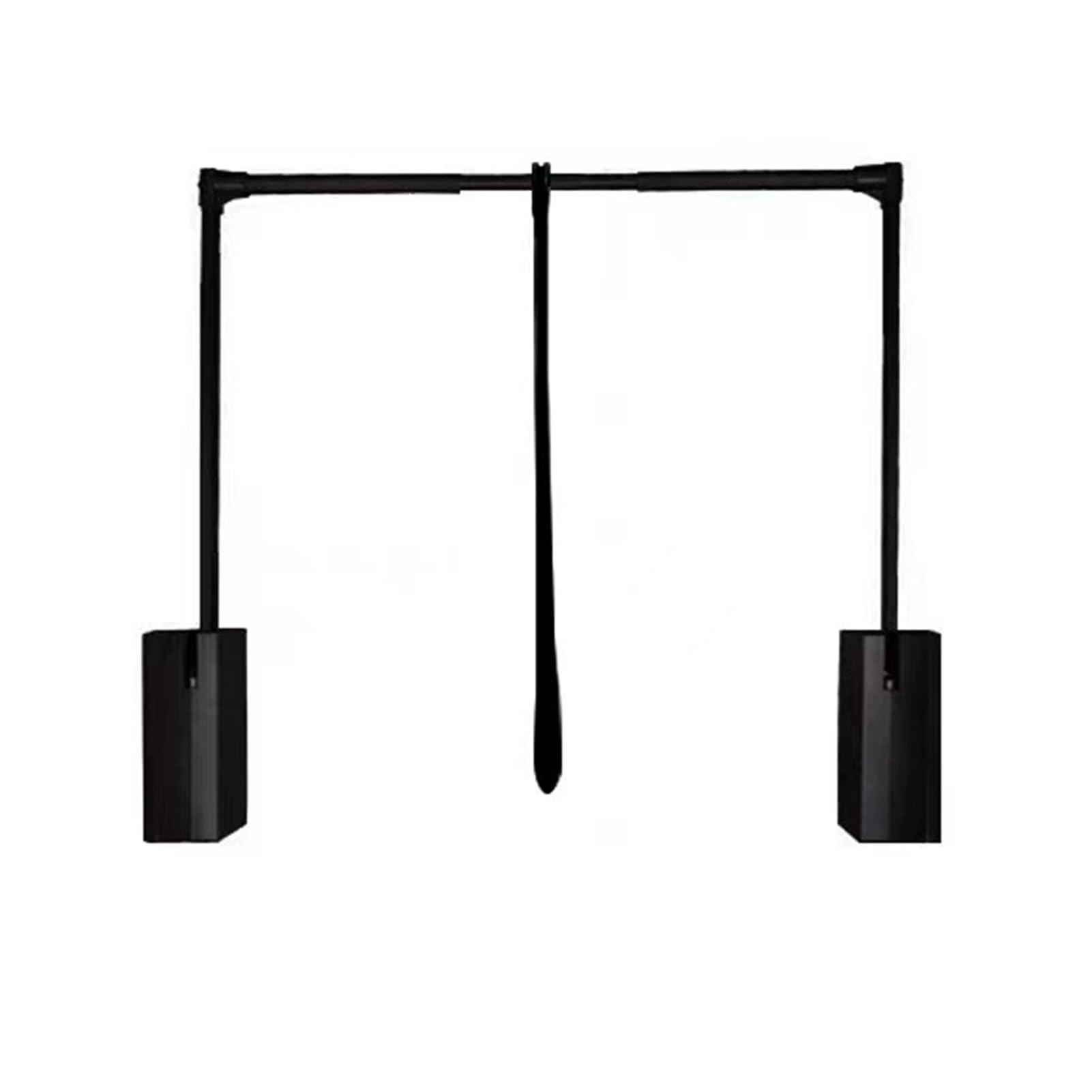 Barre de penderie rétractable contre placard haut inaccessible rail 20kg