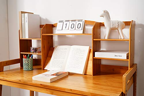 Unicoo Bamboo Series Bamboo Height Adjustable Kids Desk And Chair Set, Children Study Table And Chair Set (Nature - 02) #TOP2