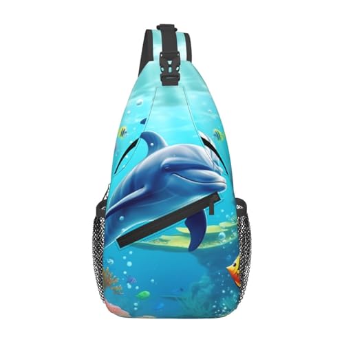 Bolso cruzado para hombre mochila tipo sling negro