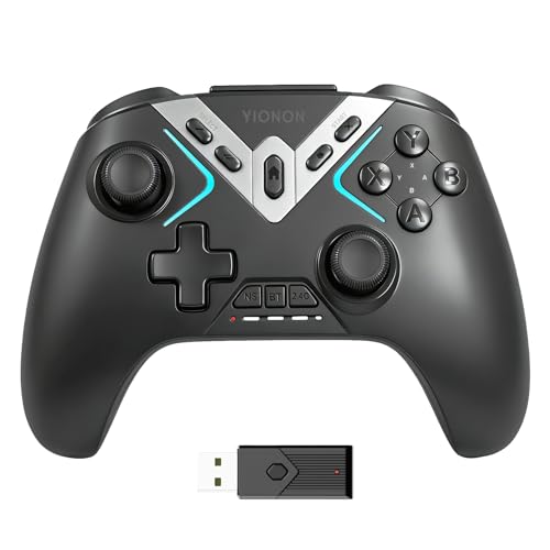 Image of YIONON Wireless PC Controller with Hall Effect Joysticks and Triggers | Bluetooth Controller for Windows PC /Switch /Android /Mobile /TV /iOS /MAC with Loop Macro, Vibration, Turbo, Motion Control