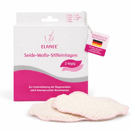 ELANEE Seide-Wolle-Stilleinlagen (2-lagig), handwaschbar, 1 Paar – Ansicht 1