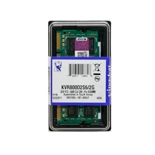 Kingston ValueRAM KVR800D2S6/2G DDR2 800 MHz PC2-6400 200-pinowa pamięć RAM do laptopa SODIMM