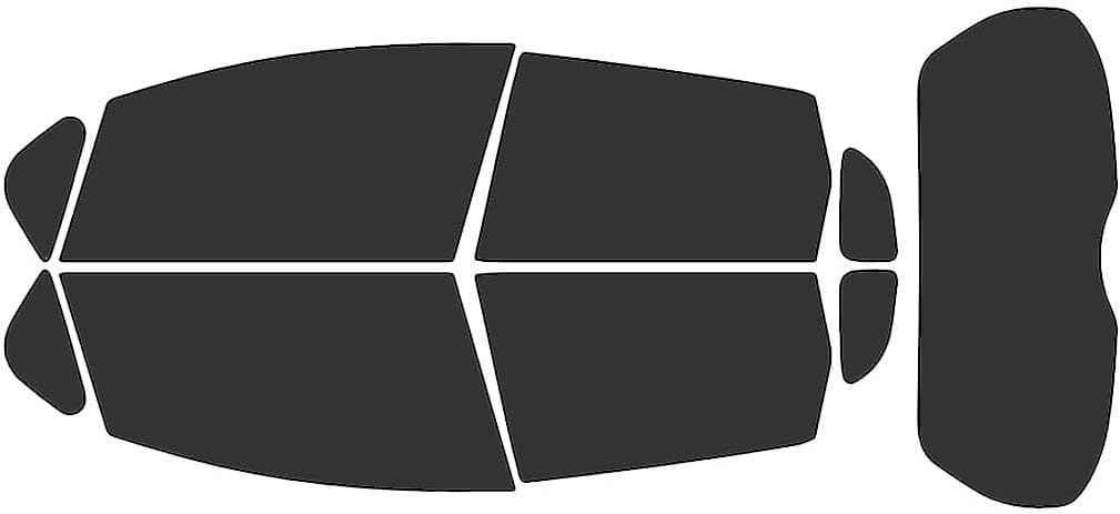 Rvinyl Window Tint Kit Compatible with Honda Fit 2015-2020 - Black 20% - Single Ply No Bubble Film - Do it Yourself Vehicle Complete Precut Kit