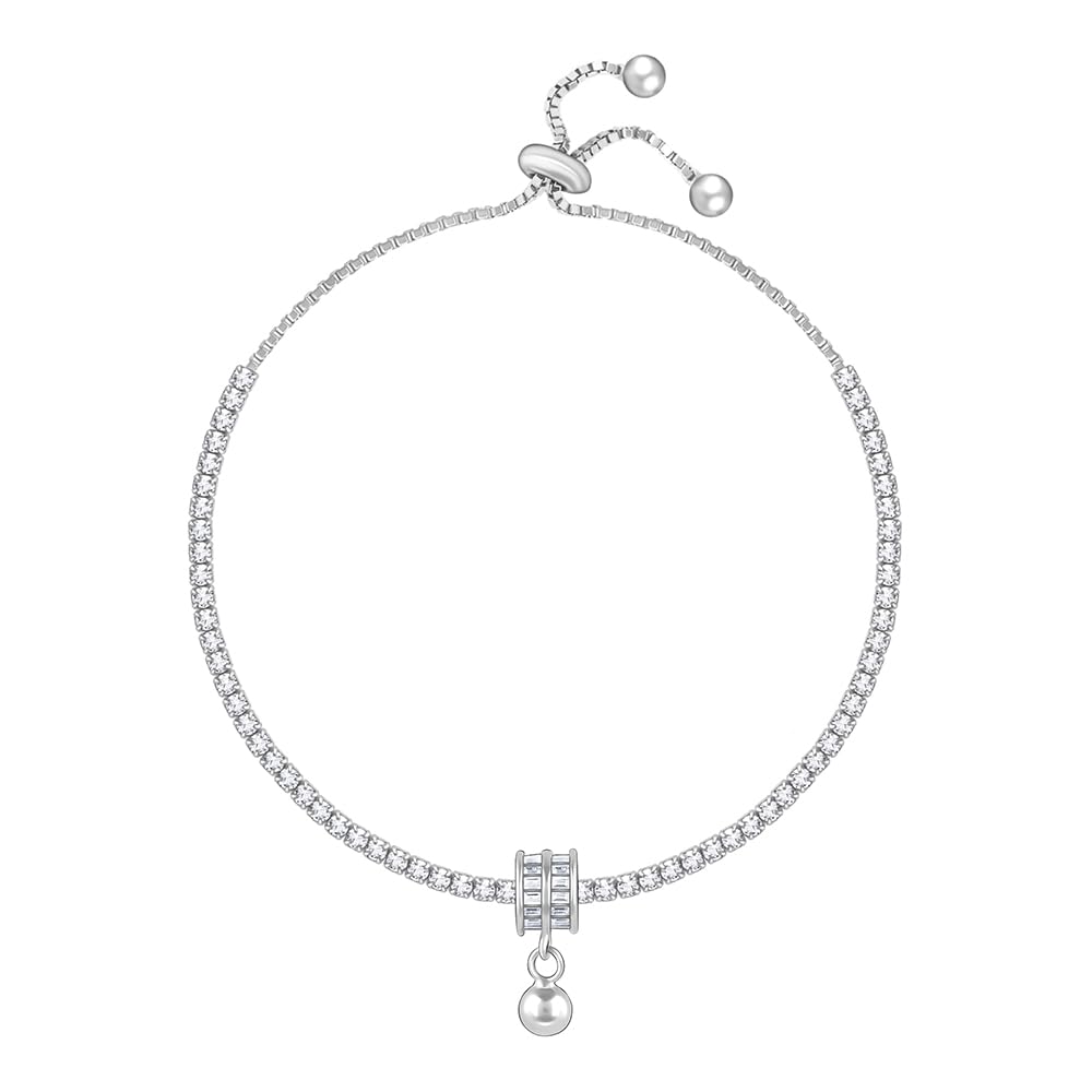 GIVA 925 Silver Roll of White Bracelet, Adjustable | Gifts for Women and Girls | With Certificate of Authenticity and 925 Stamp | 6 Months Warranty* (B0CQM8C3VW) Amazon Price History, Amazon Price Tracker
