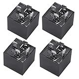 Qonsy 4 Pack 5 Pin Electrical Switch Relays for Automotive Car Truck Marine Boat 12V 30/40 Amp