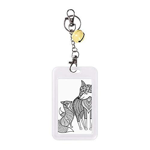 Pochette protection carte crédit jaune Paint Fox Friend