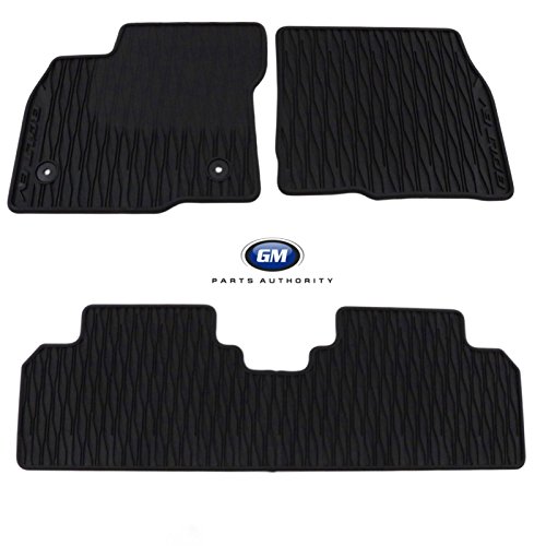 General Motors 2017-2018 Chevrolet Bolt EV Rubber Black Floor Mat Set: Front, Rear & Cargo Mat