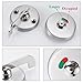 BE-TOOL 2PCS Heavy Duty Entry Indicator Lever for Commercial Use in Restaurants, Gyms, Hospitals, Warehouses and Medical Facilities,Silver Vacant Engaged Lock