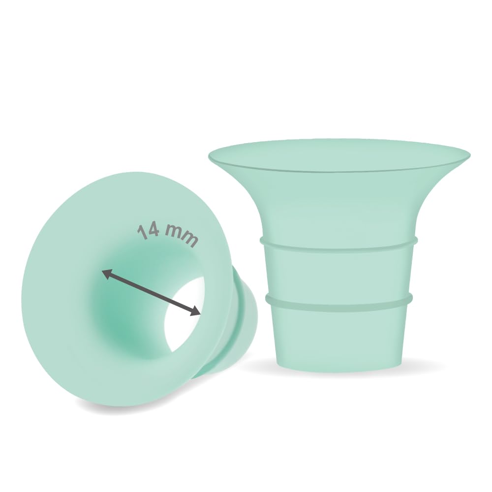 Maymom 14mm Flange Insert Compatible with Elvie Single/Double Electric, Elvie Stride 24mm Wearable Cup, Not Original Elvie Stride Replacement Pump