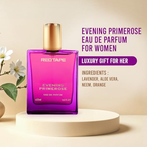 Image of Red Tape Evening Primerose Eau De Parfum for Women 50ML | Long-Lasting Luxury Perfume | Fragrance Spray | Premium Scented Gift for Her