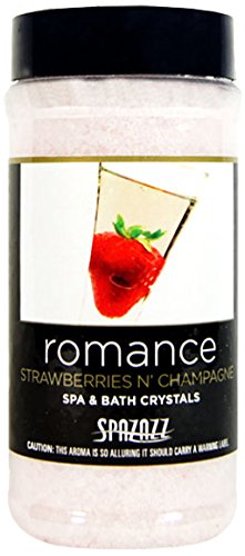 SpazazzSPZ-502 Set The Mood Crystals Container Bath Minerals, 17-Ounce, Strawberries N' Champagne Romance