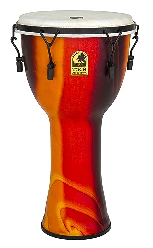 Djembe Toca Freestyle Mechanically Tuned Djembe-P, Fiesta Red