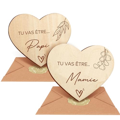 TU VAS ÊTRE.. Mamie, TU VAS ÊTRE... Papi, 2 pièces Cadeau Papi/Mamie annonce cadeau Bapteme, cadeau de naissance annonce grossesse