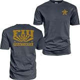 Florida International Golden Panthers NCAA Officially Licensed T-Shirt Ringspun Front/Back Star Team Color, Large