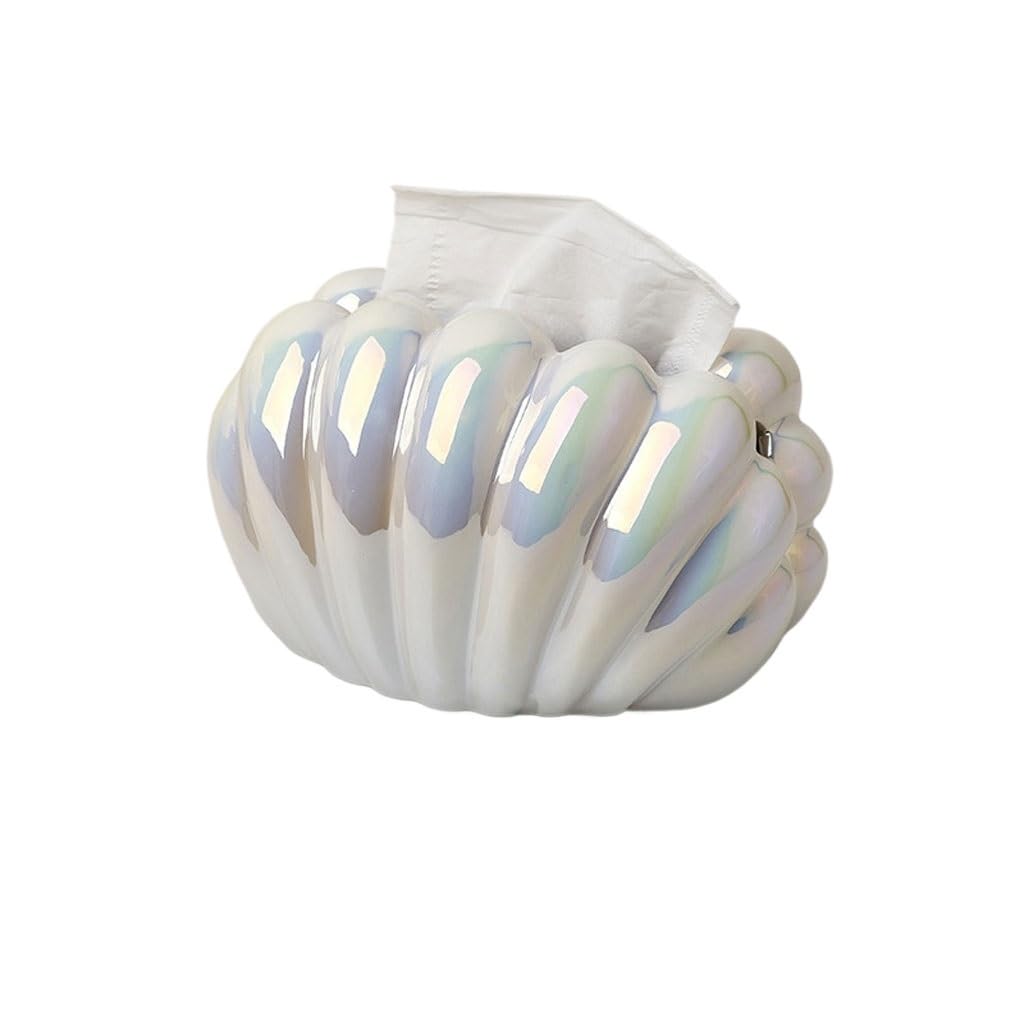 GTHTUHFD Tissue Paper Box Creative Ceramic Tissue Box Painted Coffee Table Tissue Box Household Tissue Storage Box Suitable For Pull-Out Tissues Bulk Tissues Boxes
