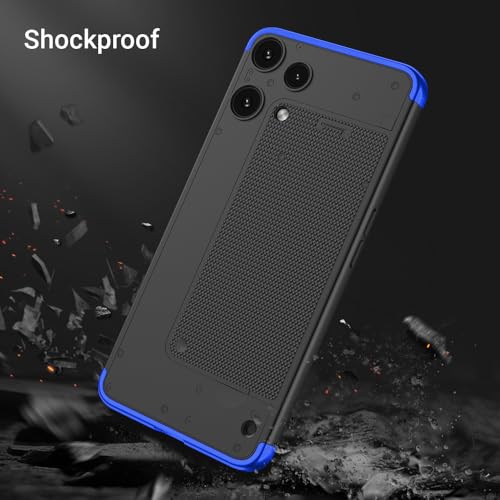 Image of Kapa Double Dip Full 360 Protection Back Case Cover for Nothing Phone 3A LITE (Blue,Black)