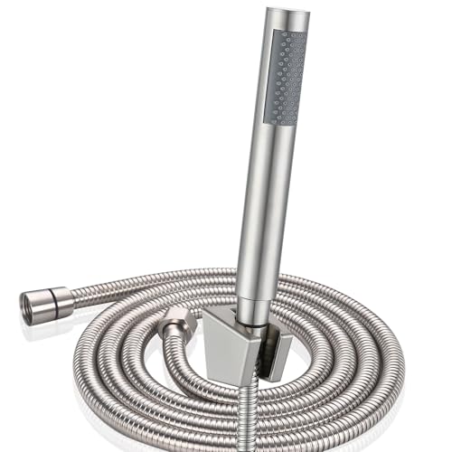 3-Piece Handheld Shower Wand with Long Hose Brushed Nickel