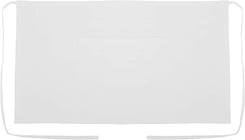 UBICON Delantal 100% algodón extra ancho (36 pulgadas de ancho) duradero, 100% algodón, bolsillos grandes, alzapaños largos para el hogar, jardín,