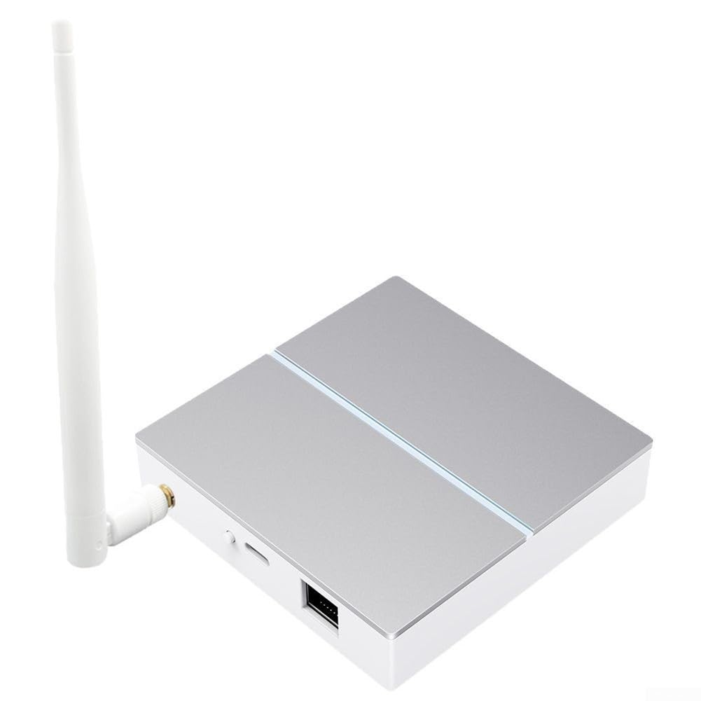 Hub intelligent pour passerelle pour Zigbee 3.0, filaire pour passerelle avec antenne externe, pour Smart Home Hub pour appareils Zigbee Contrôle central pour passerelle pour domotique