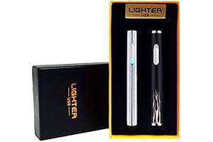 USB Lighter Rechargeable 2 Pack Mini Electric Flameless Windproof Portable Slim Cigarette...
