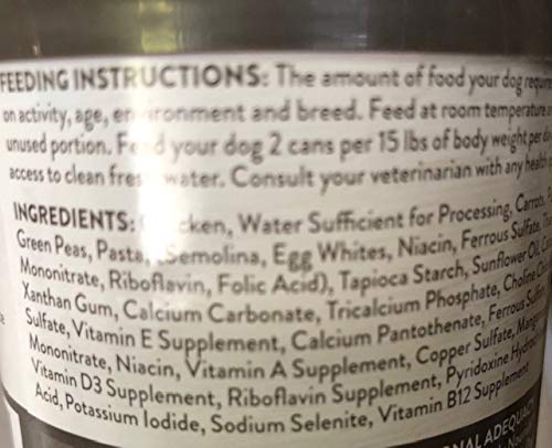 Simply Nourish Adult Dog Chicken & Pasta Stew Shreds ( 3-10 Ounce cans)