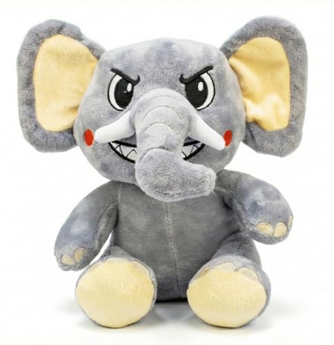 Tiwoca Kuscheltier Elefant 22cm – hochwertiges Plüschtier für Kinder – kuscheliges Geschenk für den Geburtstag für Junge oder Mädchen – freches Stofftier für das Kinderzimmer