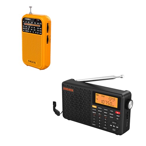 XHDATA D109WB Portable Rechargeable Eergency Shortwave Radio Receivers With SOS Alar F/A/LW - View #7