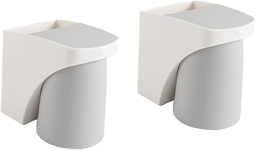 Zerodeko 2 juegos de soporte magnético para cepillos de dientes, caja organizadora de almacenamiento de maquillaje, cepillos de dientes eléctricos,