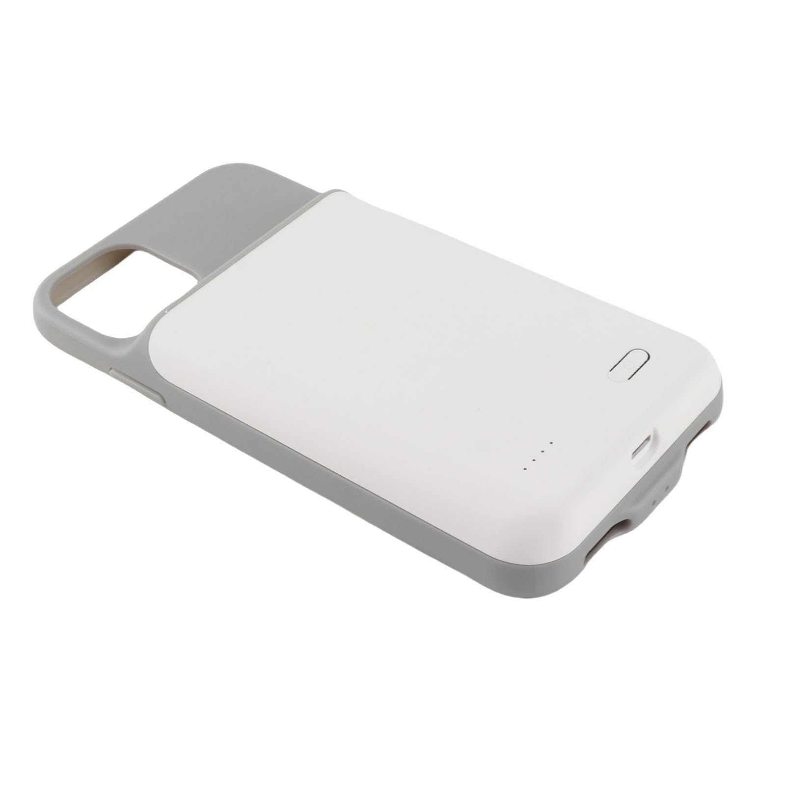 Coque de Batterie de Téléphone 6000 Mah, Chargeur Portable Mince et étendu pour 11, Quatre Indicateurs LED, Voyage/Camping/Utilisation en Extérieur, Matériau ABS (Blanc)