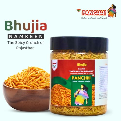 Image of PANCHI KA PETHA AUR DALMUT Bhujia Namkeen 200g (Pack of 1) - Spicy & Crunchy Indian Snack | Traditional Recipe | Perfect for Tea-Time & Parties | Tasty & Flavorful