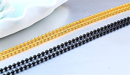 Men's Women's Stainless Steel Simple Small Bead/Round Box/NK/Coffee Bean/Flower Pot Chain Necklace4