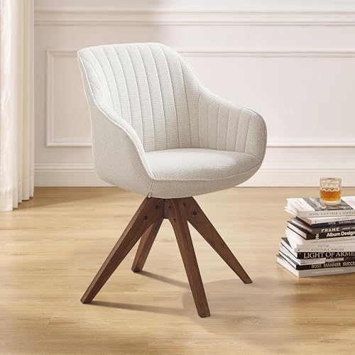 Zouron Silla De Comedor Con Patas De Madera, Silla Giratoria Acabado De Algodón Y Lino , Silla De Cocina, Silla De Salón Con Reposabrazos, Silla De Oficina En Casa, Beige Zouron Silla De Comedor Con Patas De Madera, Silla Giratoria Acabado De Algodón Y Lino , Silla De Cocina, Silla De Salón Con Reposabrazos, Silla De Oficina En Casa, Beige